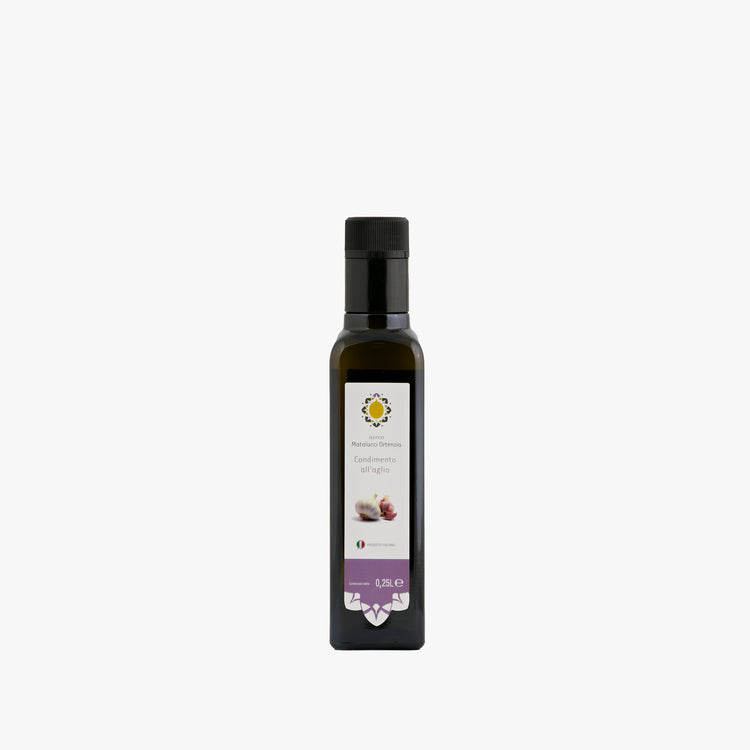 Huile d'olive extravierge aromatisée à l'ail Ortensia Matalucci 25cl