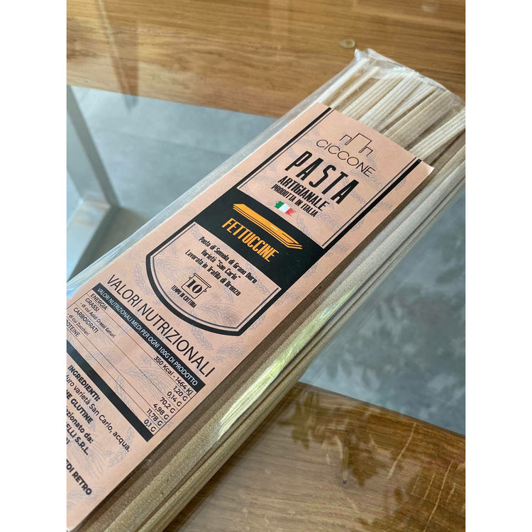 Pâtes fettuccine rigate 500g variété de blé ancienne - pas d'expédition