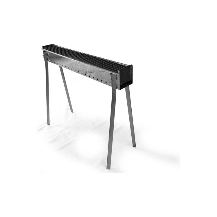 Barbecue inox sur pied 80cm