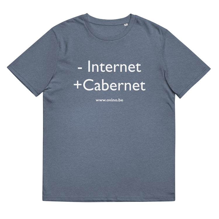 Uniseks internet-t-shirt van biologisch katoen