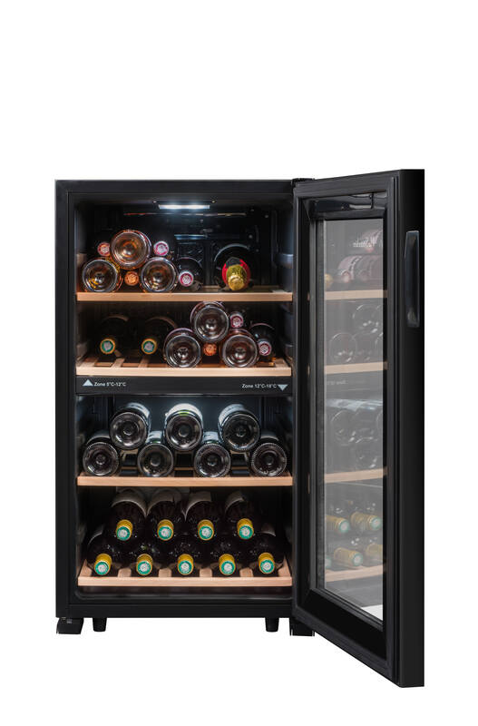 Cave de mise à température double zone LS51.2ZBLACK 50 Bouteilles