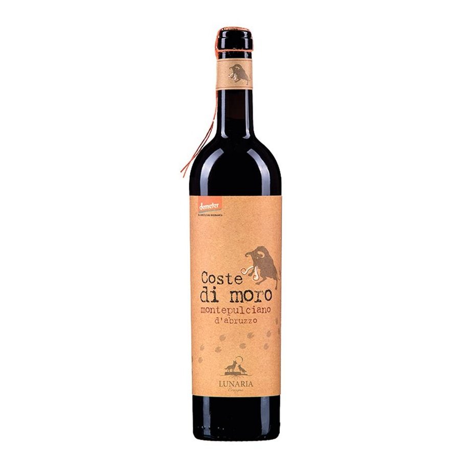 Montepulciano d'Abruzzo Coste di Moro, Lunaria, vin rouge biodynamique