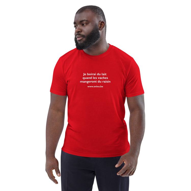 T-shirt unisexe en coton biologique Lait